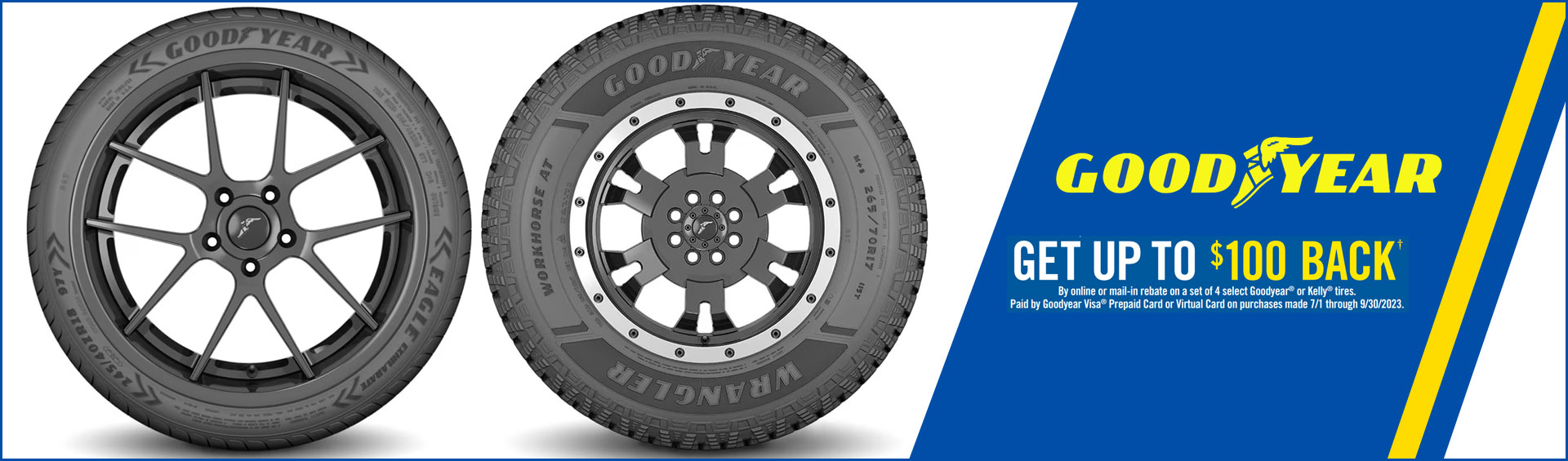 GET UP TO $100 in Rebates From Goodyear Tires!